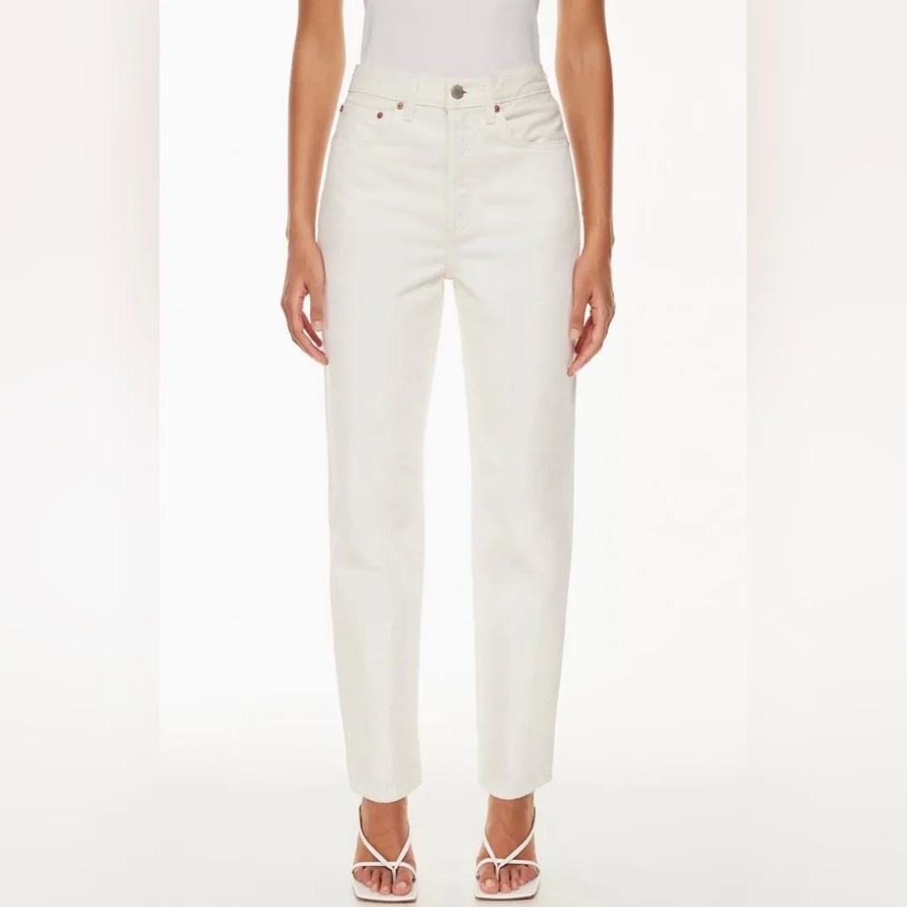 Aritzia Denim Forum 90s Boyfriend High Rise Loose Jean in Bone